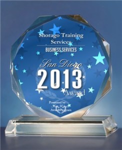 Shorago Training Services, San Diego Business Award